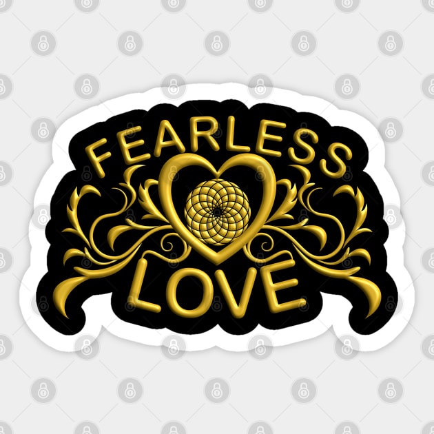 Fearless Love Gold Series 1 Sticker by inspiration4awakening